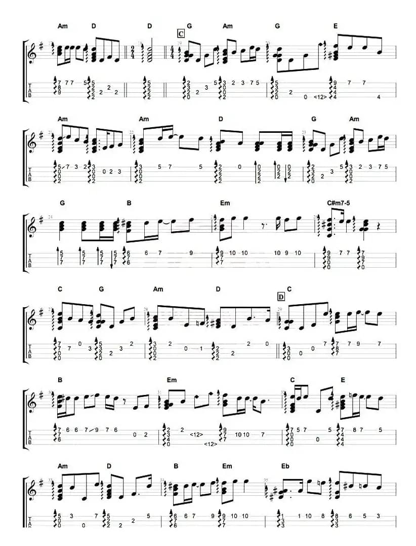 I Believe（尤克里里指弹谱）