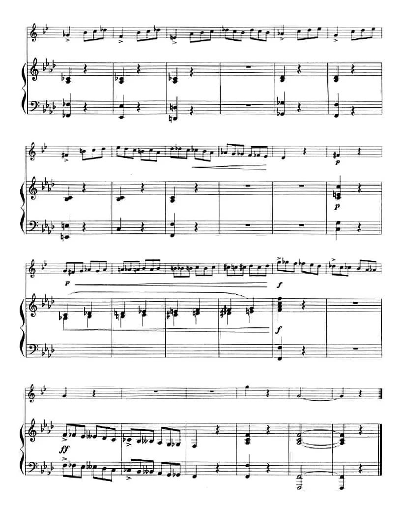 第一协奏曲（小号+钢琴伴奏）