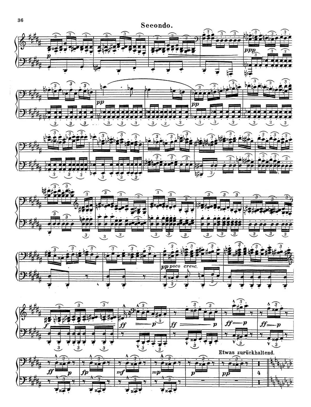 c小调第二交响曲“复活”（Ⅱ）（改编四手联弹版）