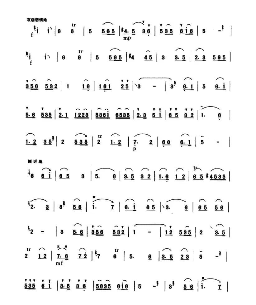 汉宫秋月（民间乐曲、王寿庭整理订谱曲）