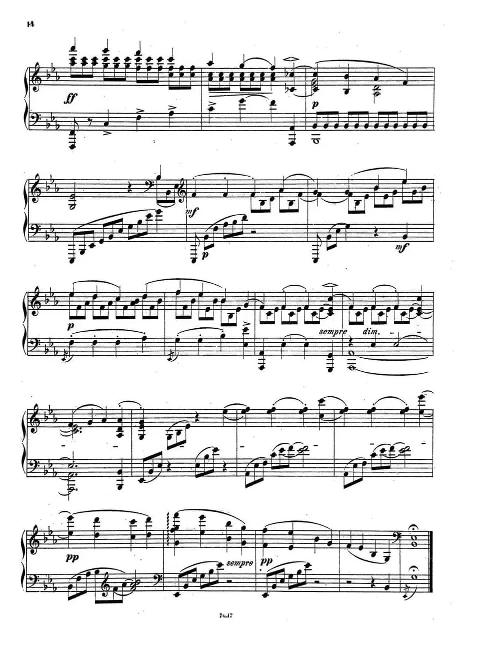 Nachtstücke Op·28（4首夜曲·3）