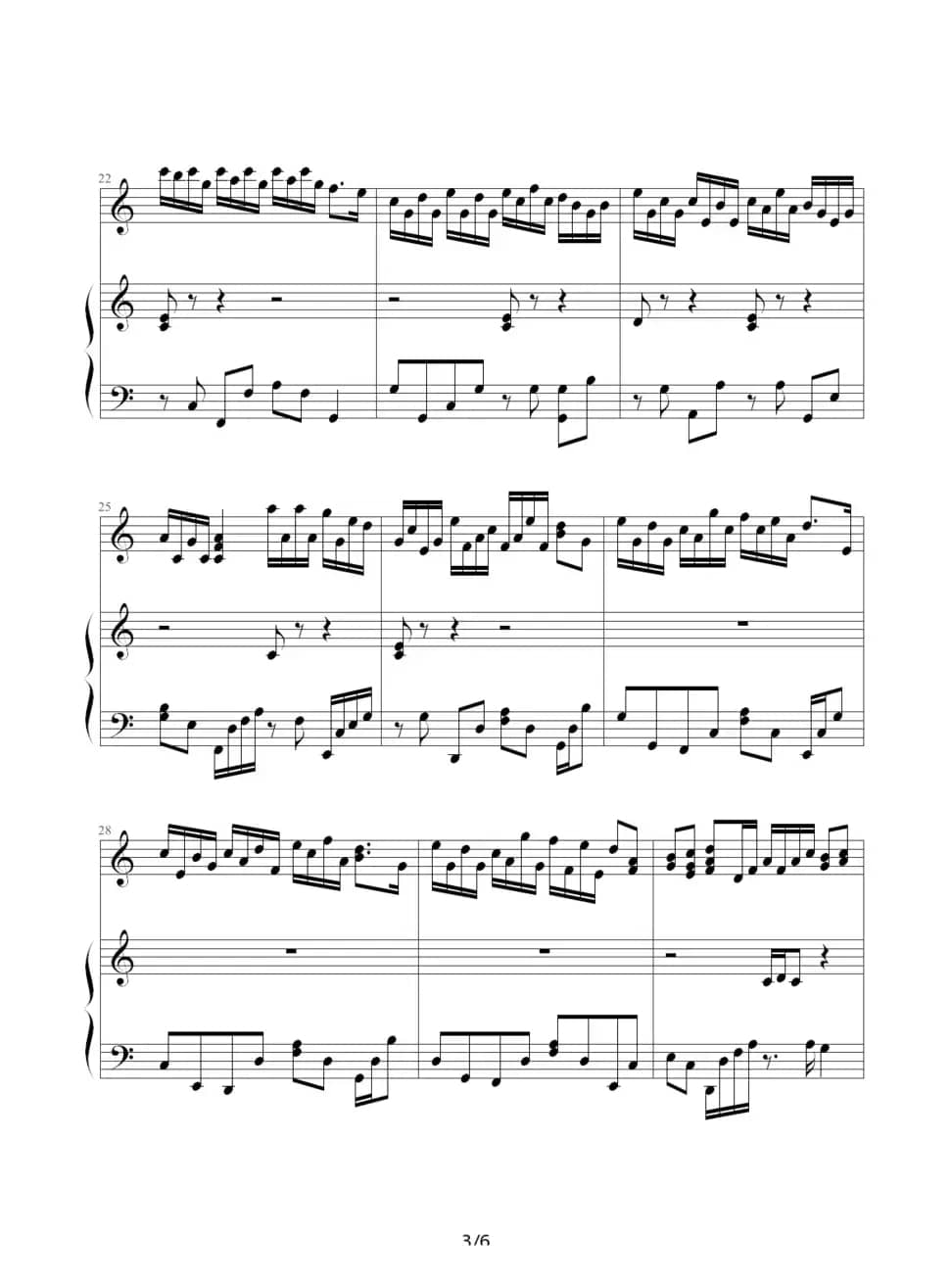 亲朋勿友（钢琴伴奏谱）