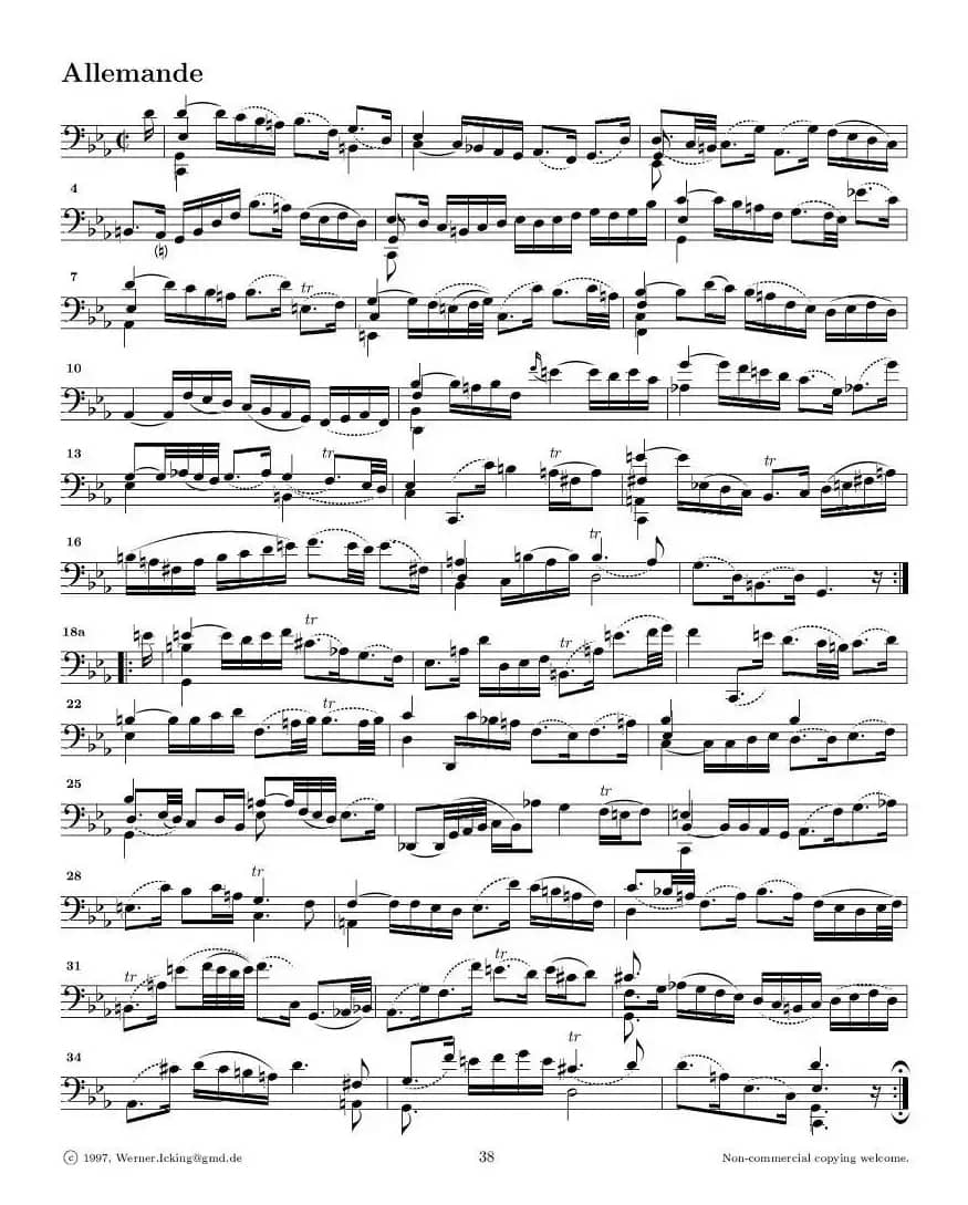 巴赫无伴奏大提琴练习曲之五