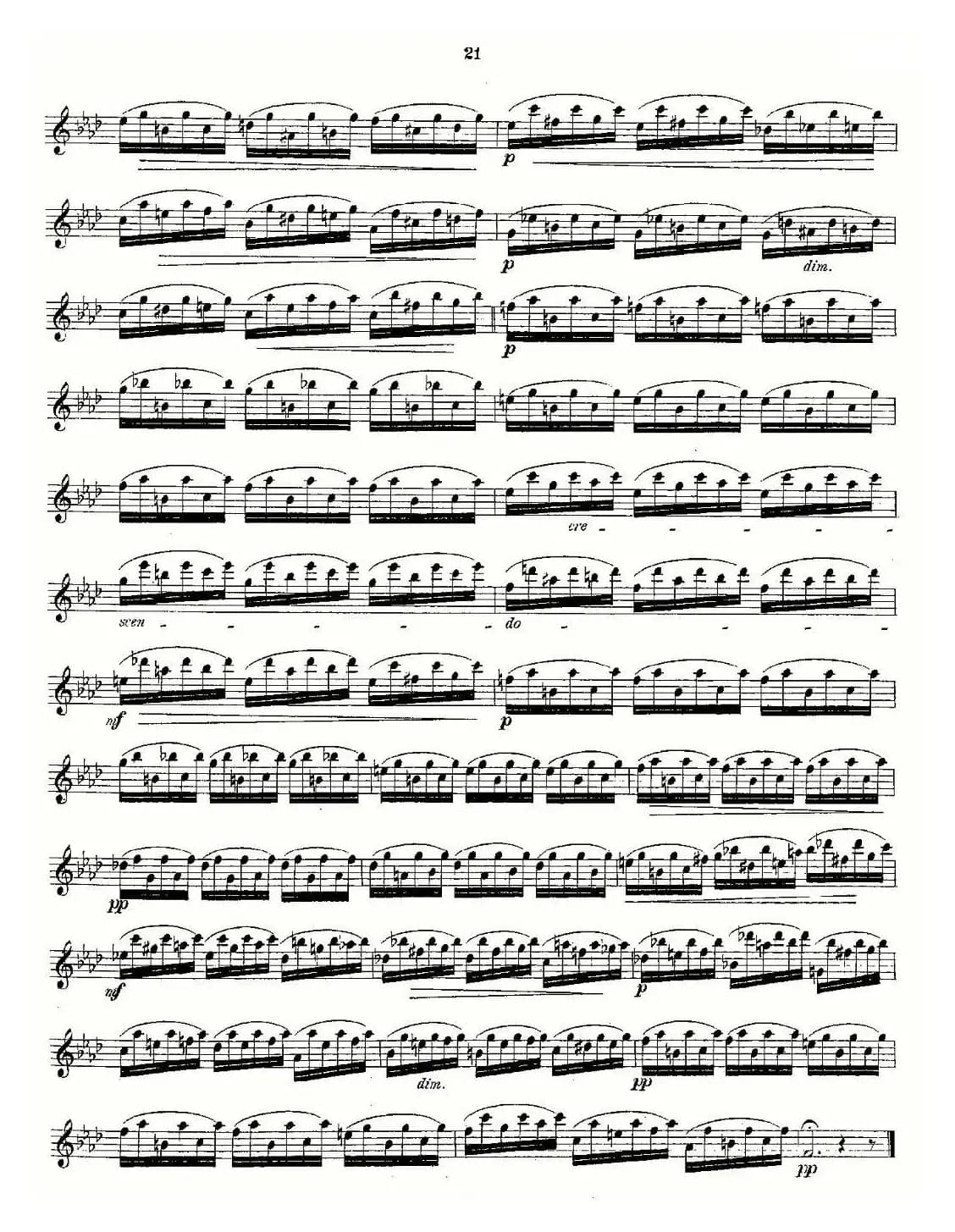 Andersen etude op30 之13—24（练习曲作品30号）