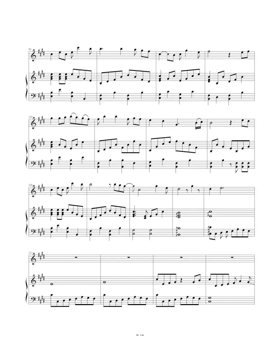 暧昧（钢琴伴奏谱）