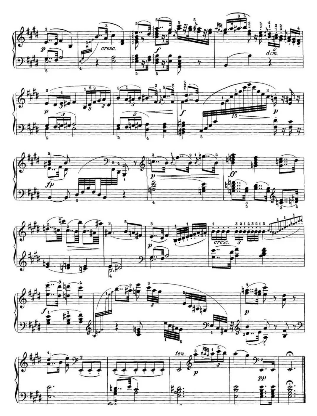 海顿 钢琴奏鸣曲 Hob XVI 52 in E-flat major