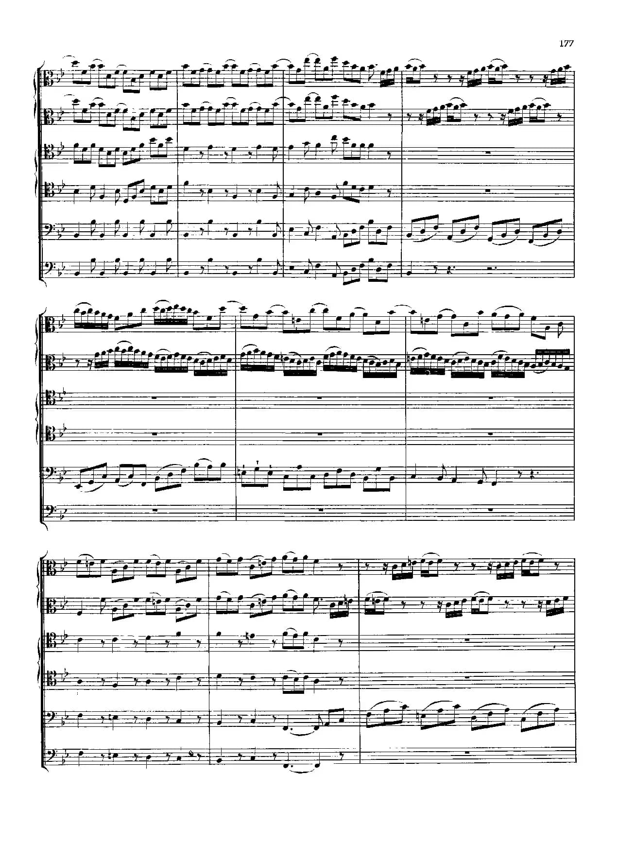 勃兰登堡第六协奏曲（弦乐合奏总谱）