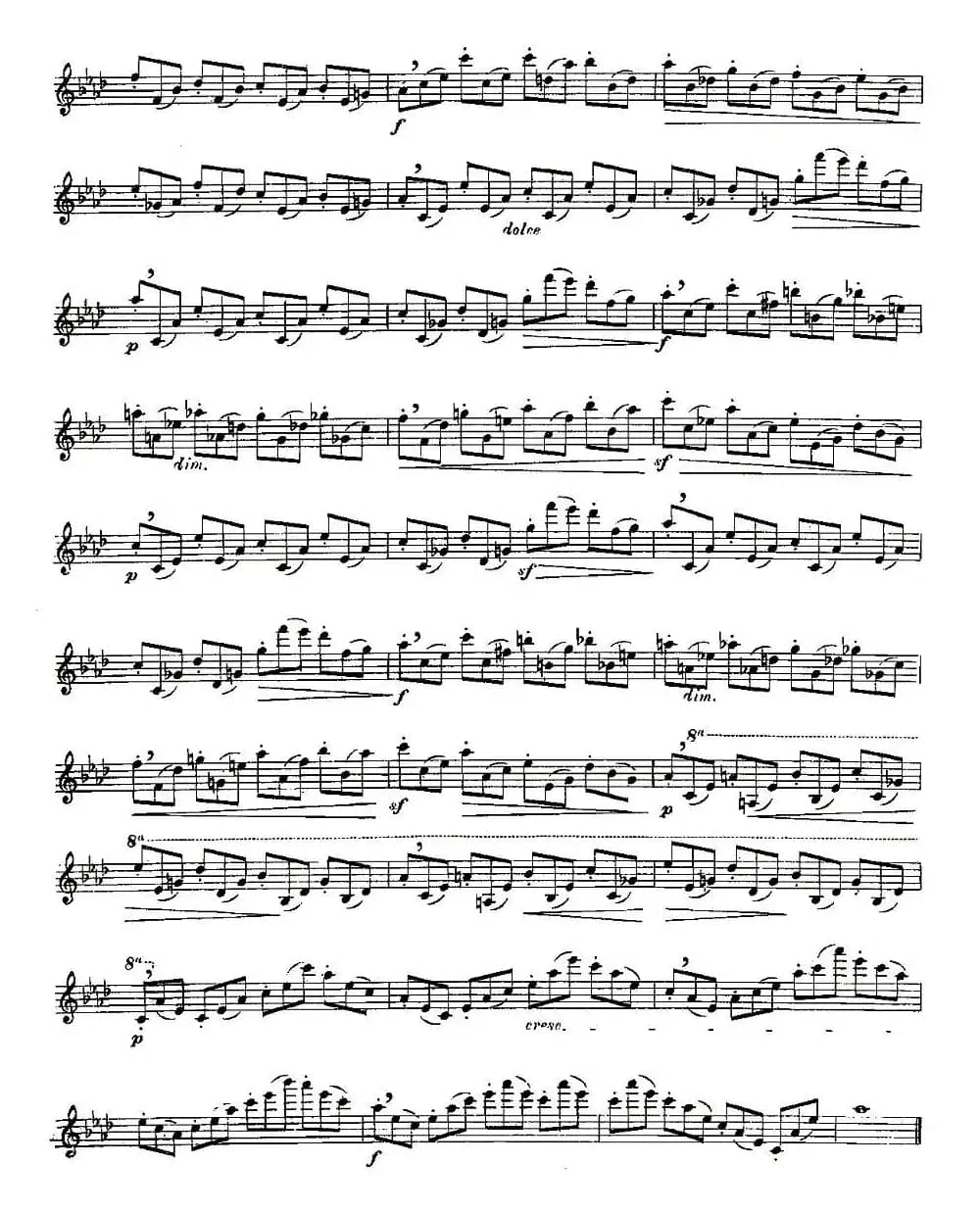 Moyse - 25 Studies after Czerny flute 之18（25首改编自车尔尼作品的练习曲）