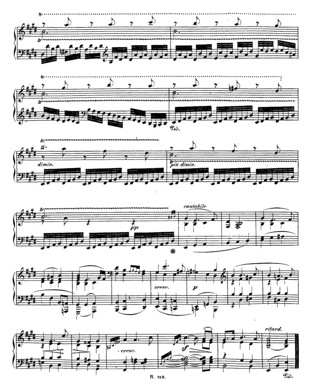 贝多芬钢琴奏鸣曲30 E大调 Op.109 E major