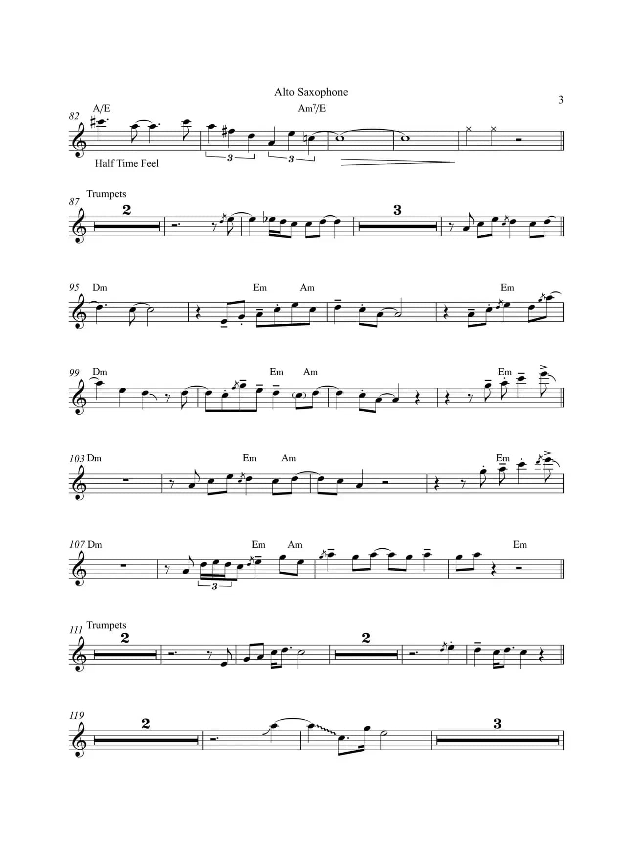 Move On Up（中音萨克斯）