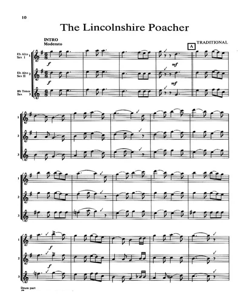The Lincolnshire Poacher（三重奏）