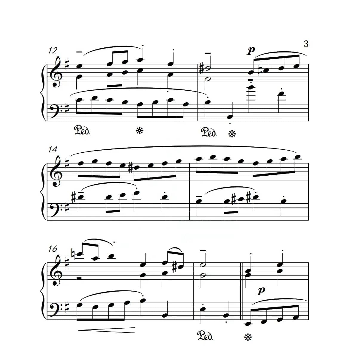 第四级A组 加伏特（中国音乐学院钢琴考级作品1~6级）