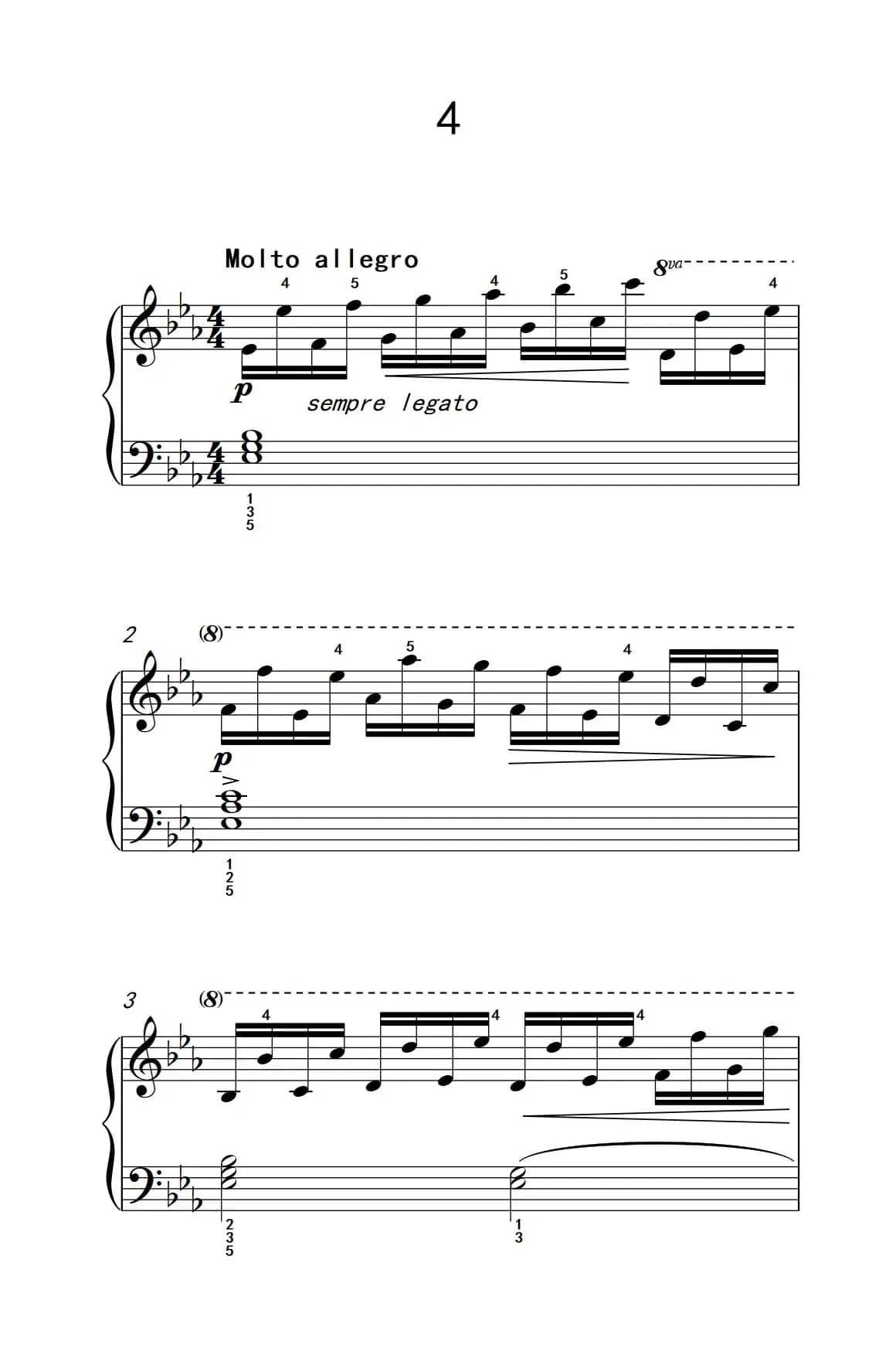 车尔尼钢琴八度练习曲 553（4）