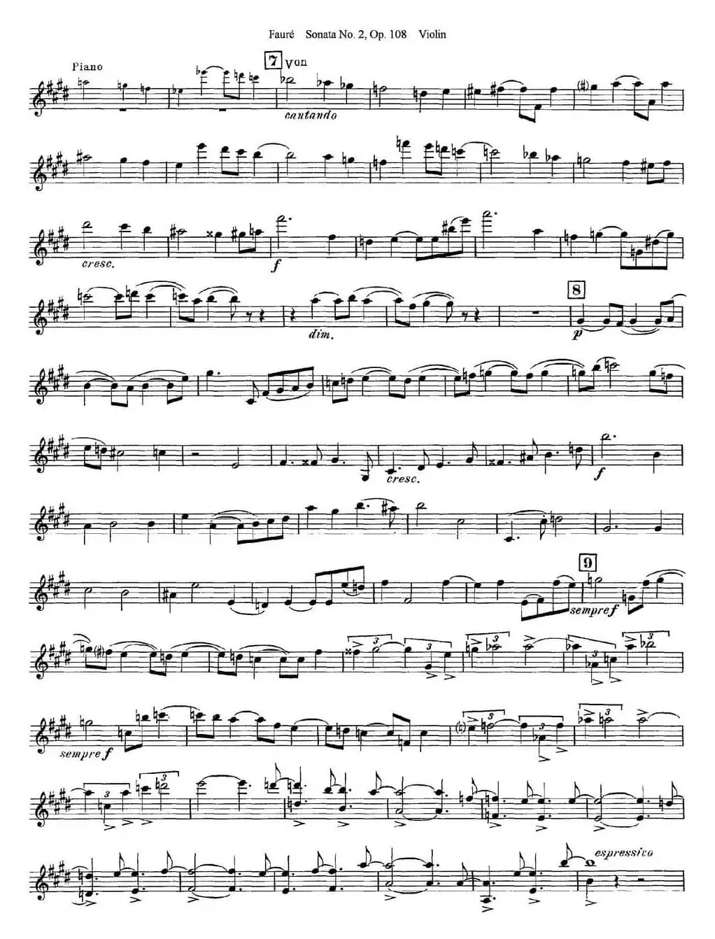 Violin Sonata No.2 Op.108