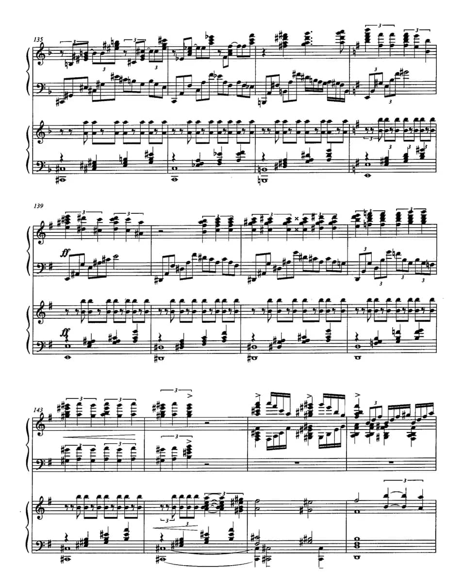 松花江上（钢琴协奏曲)P1—1）