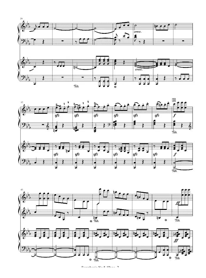 《命运》第一乐章（双钢琴）