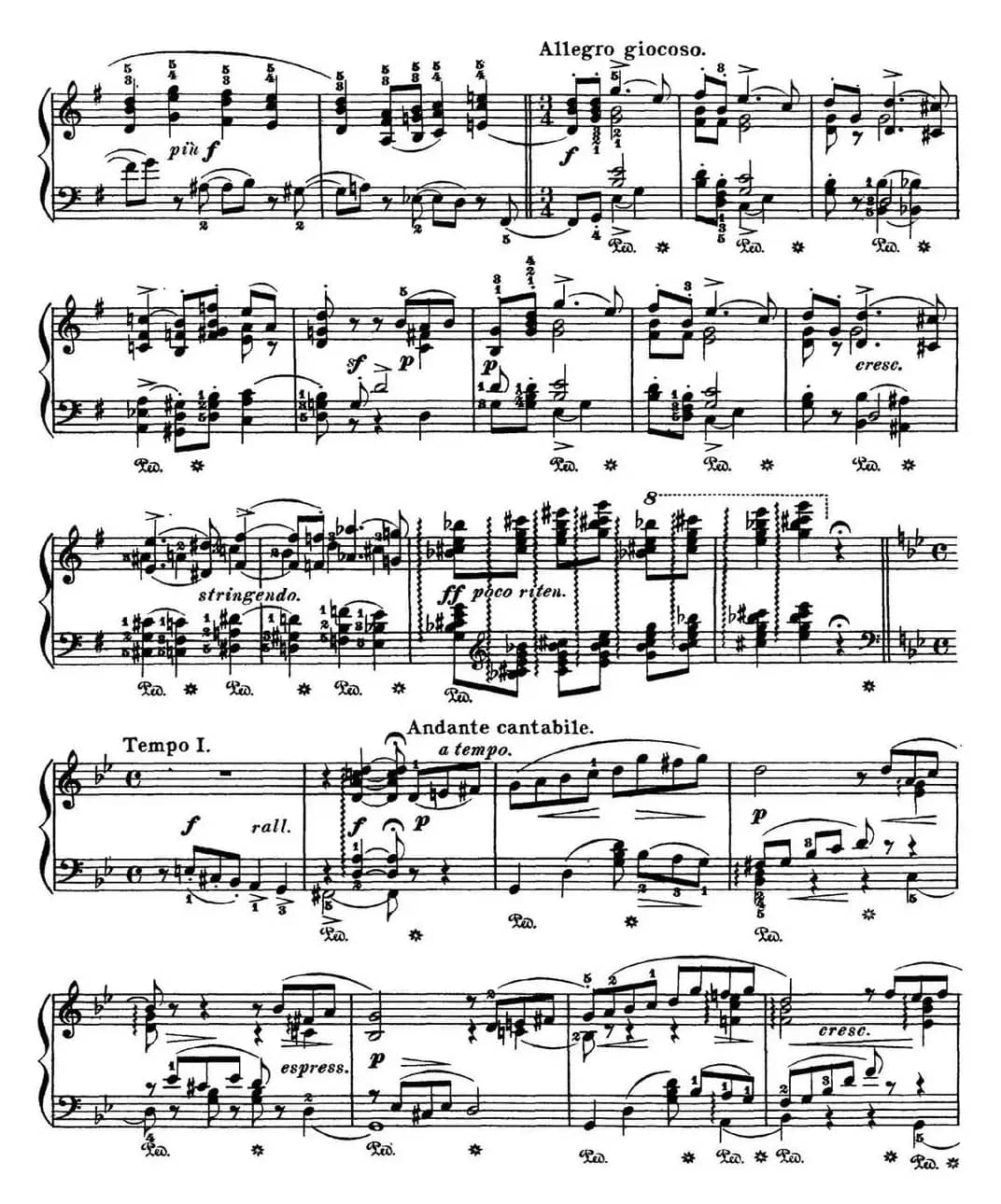 柴可夫斯基 四季 6月 船歌 g小调 Barcarolle G minor