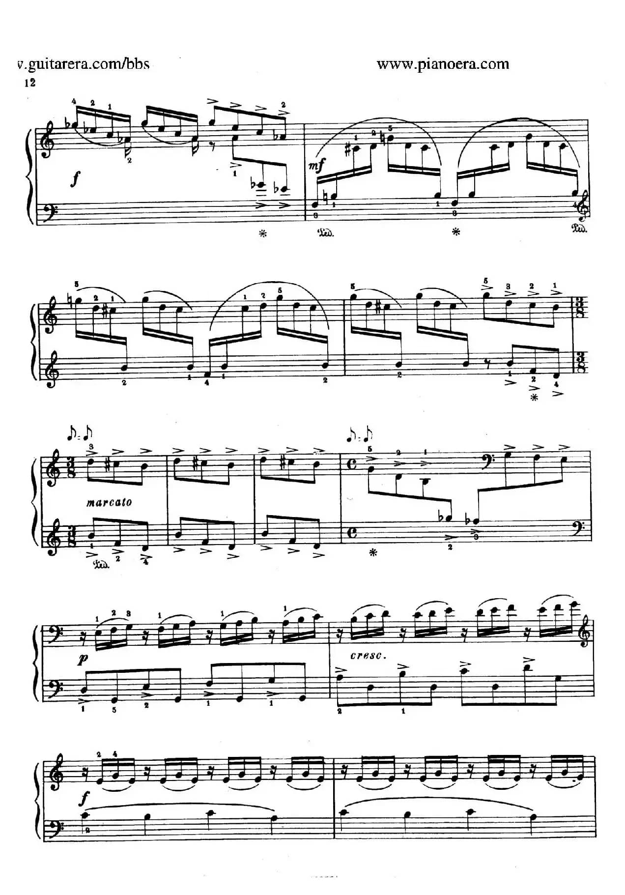 Piano Sonatina in C Major Op.93(C大调钢琴小奏鸣曲·第三乐章)