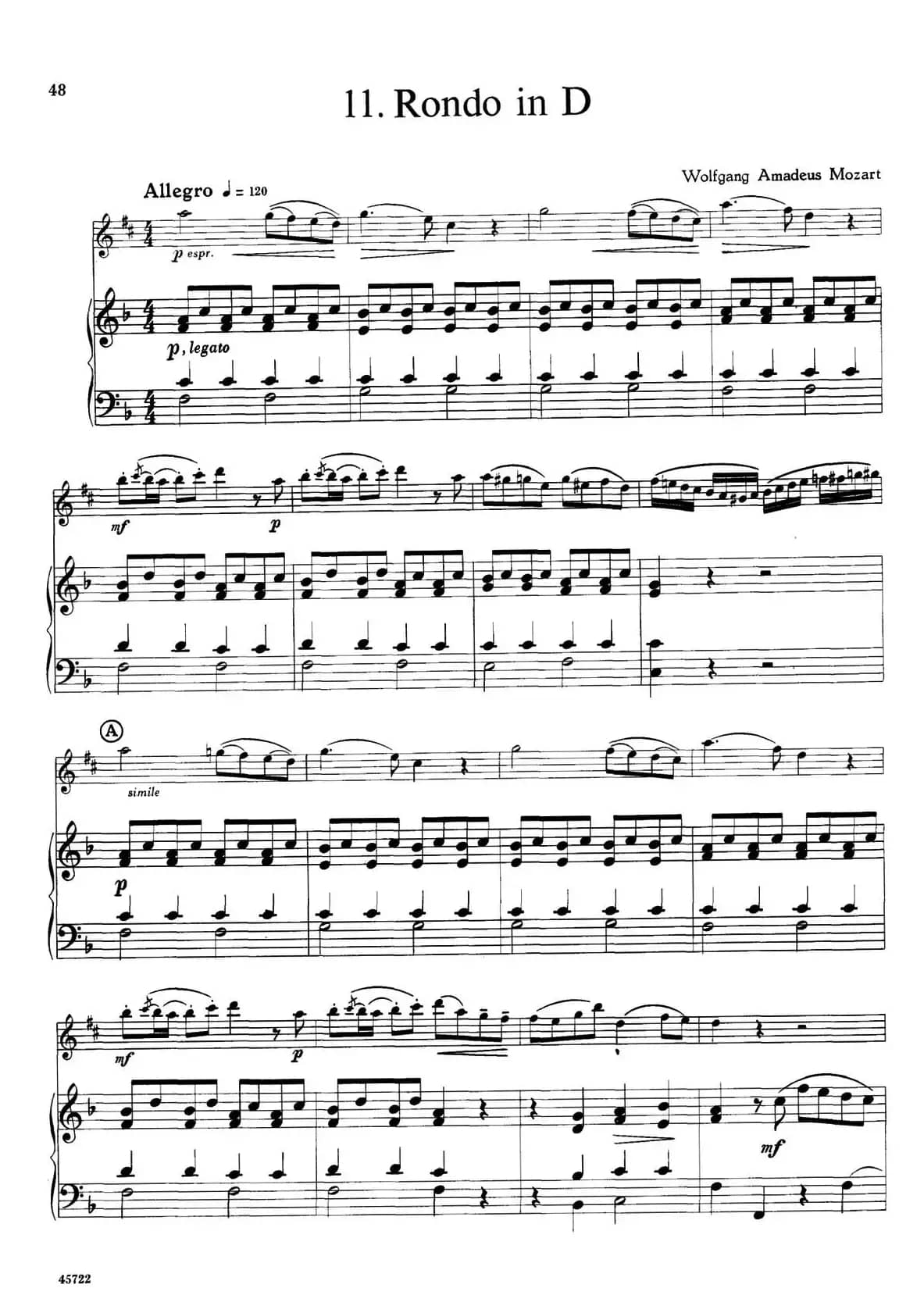 15首古典萨克斯独奏曲：11、Rondo in D（中音萨克斯+钢琴伴奏）