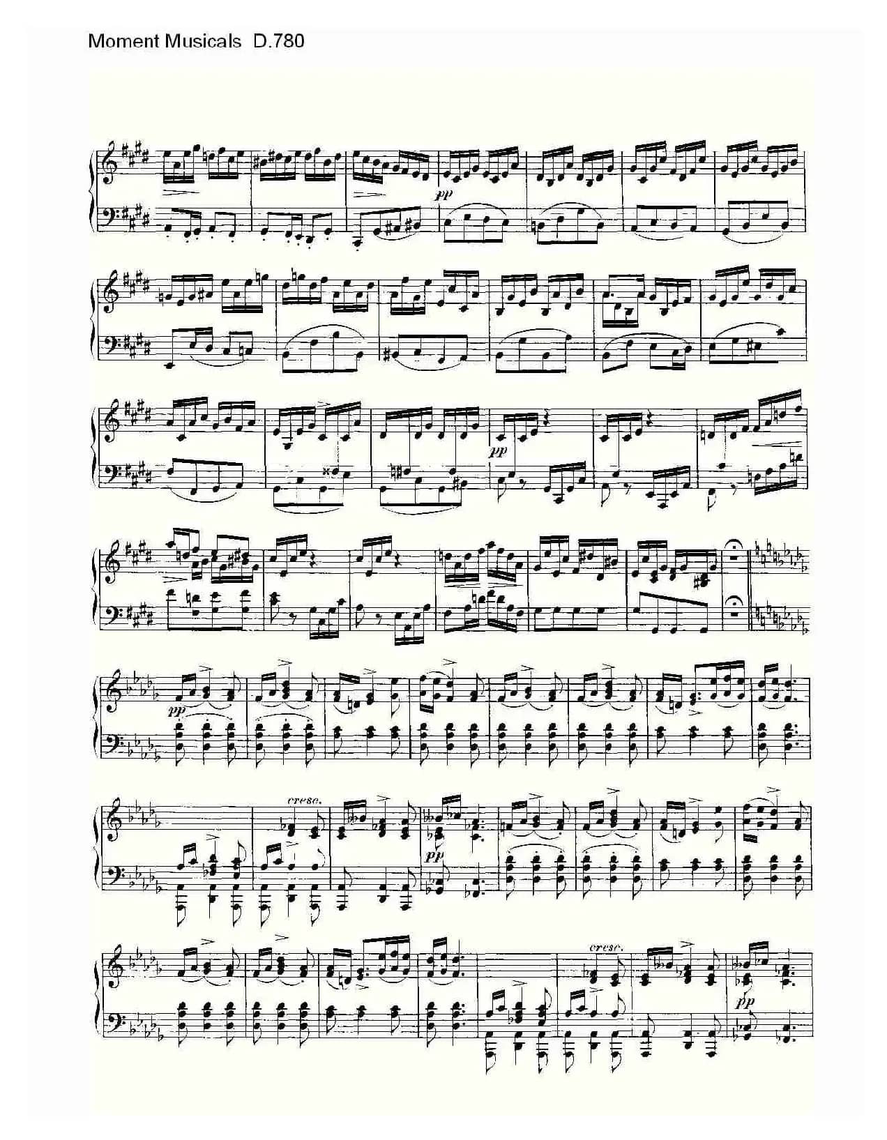 Moment Musicals D.780（6首音乐瞬间）