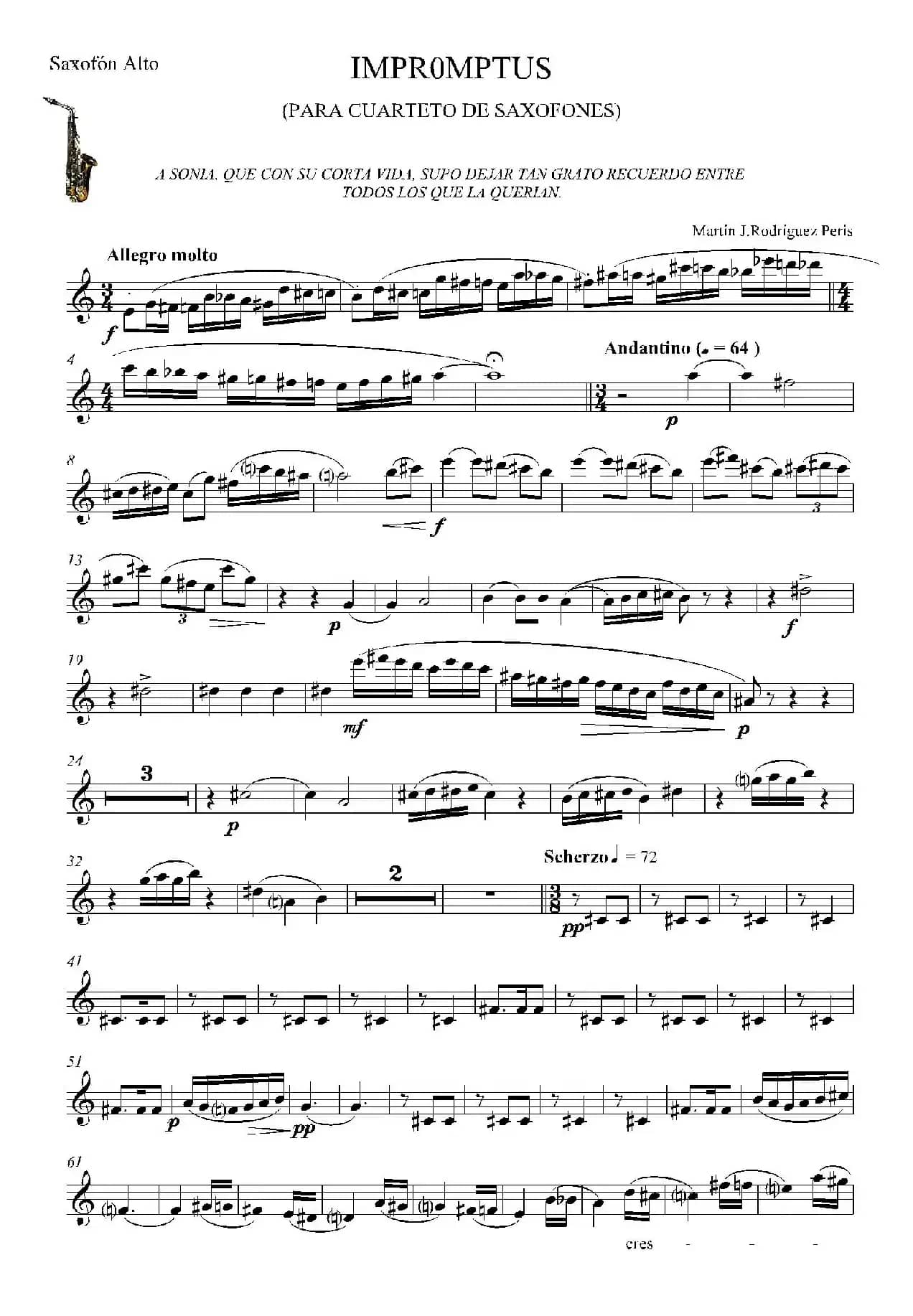 IMPROMTUS（中音萨克斯分谱）