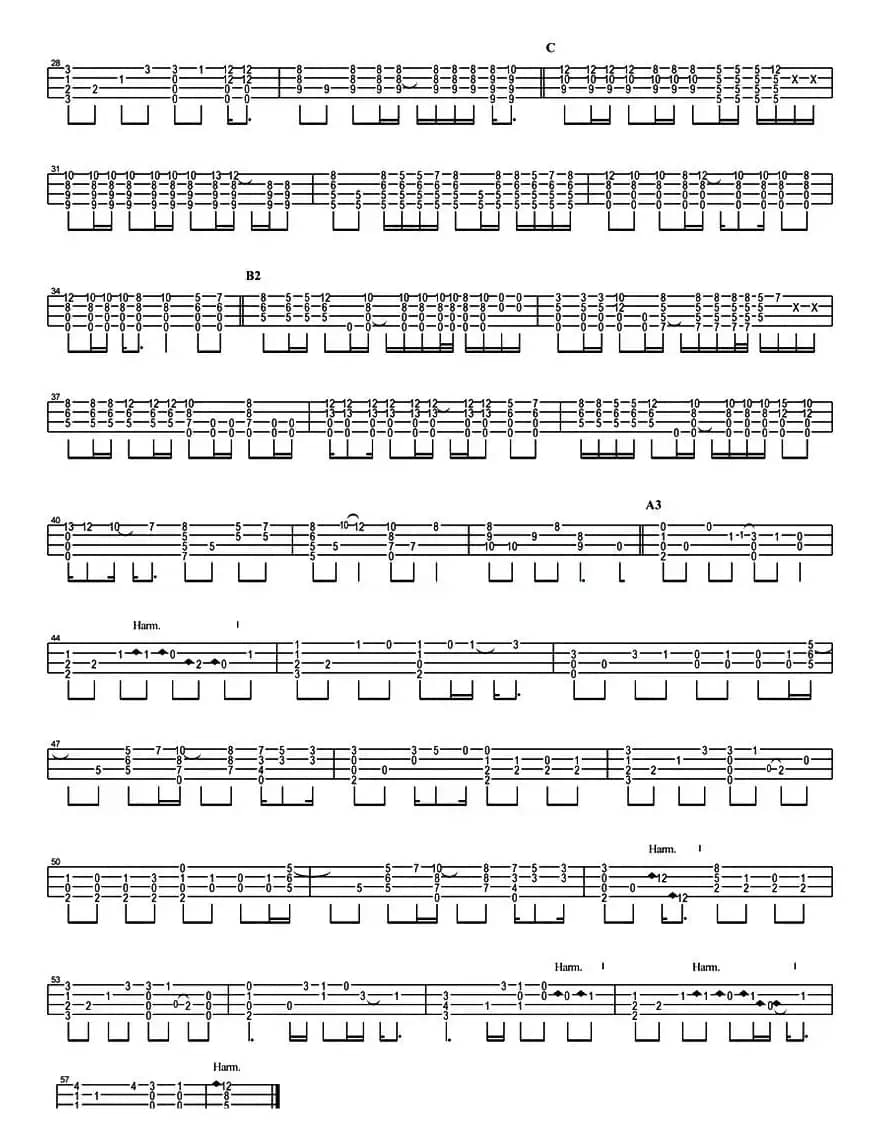 突然好想你（尤克里里指弹谱）