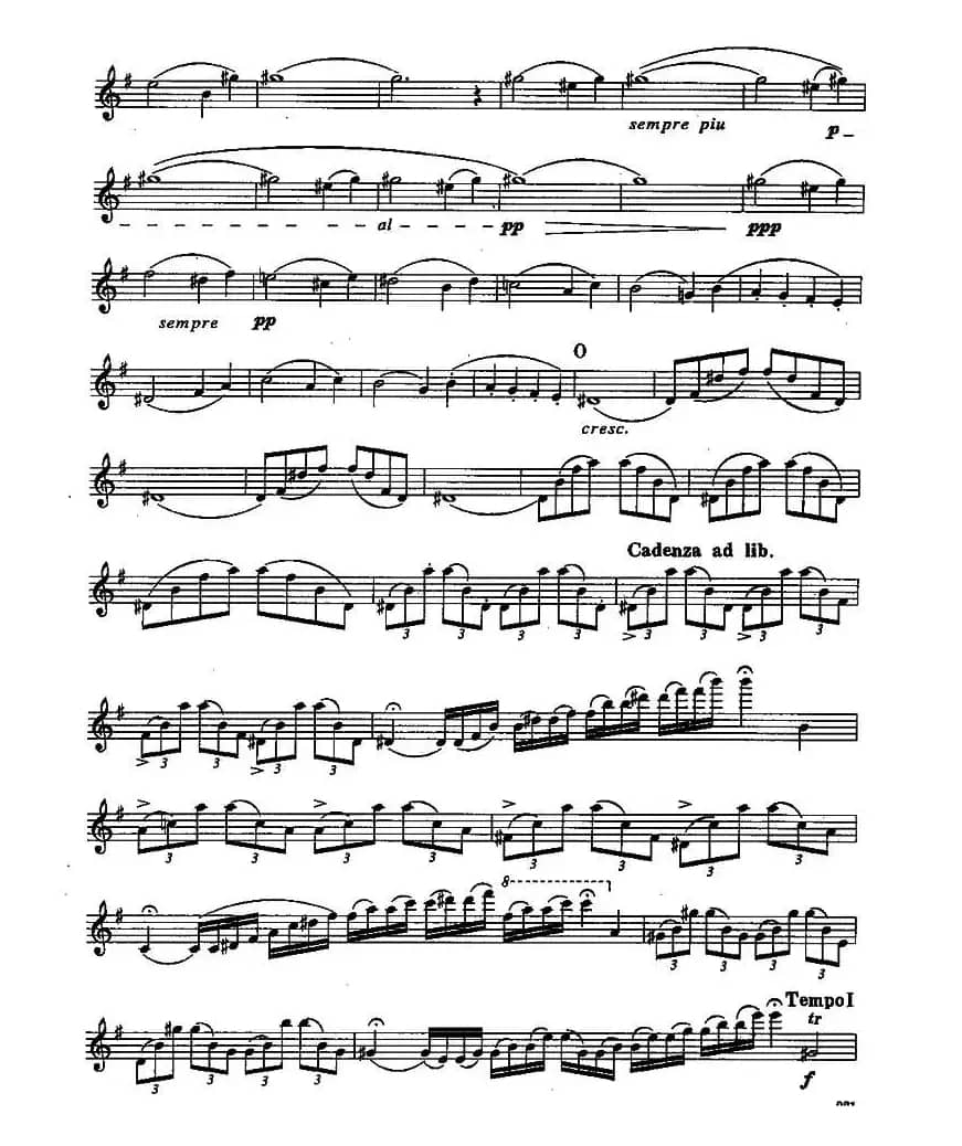 长笛九级考级曲谱（第四部分—4）