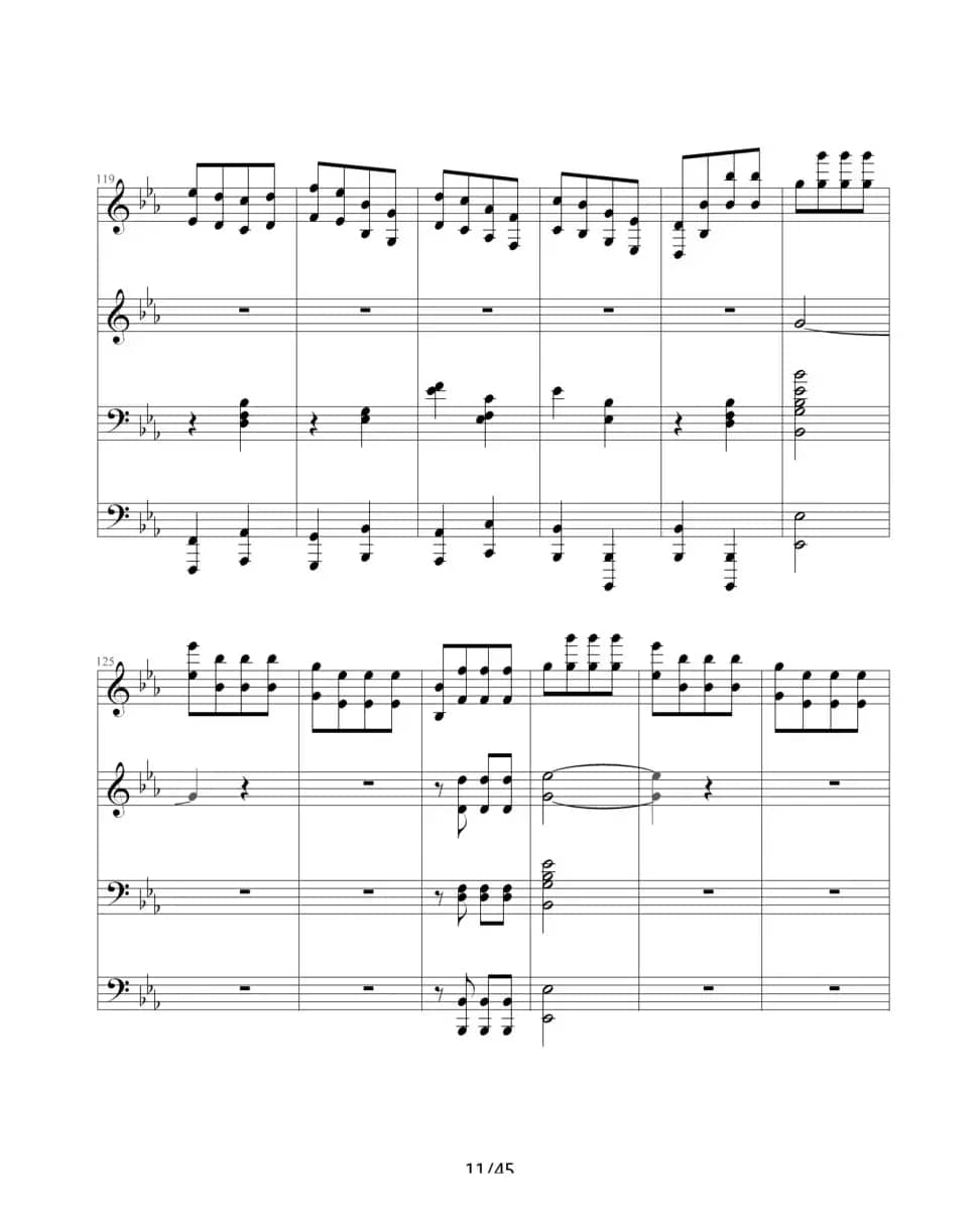 命运交响曲（四手联弹）