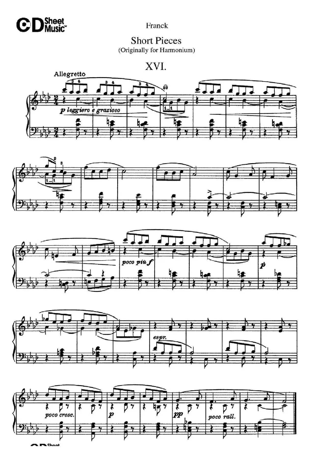 18 Short Pieces（18首小品·XVI）