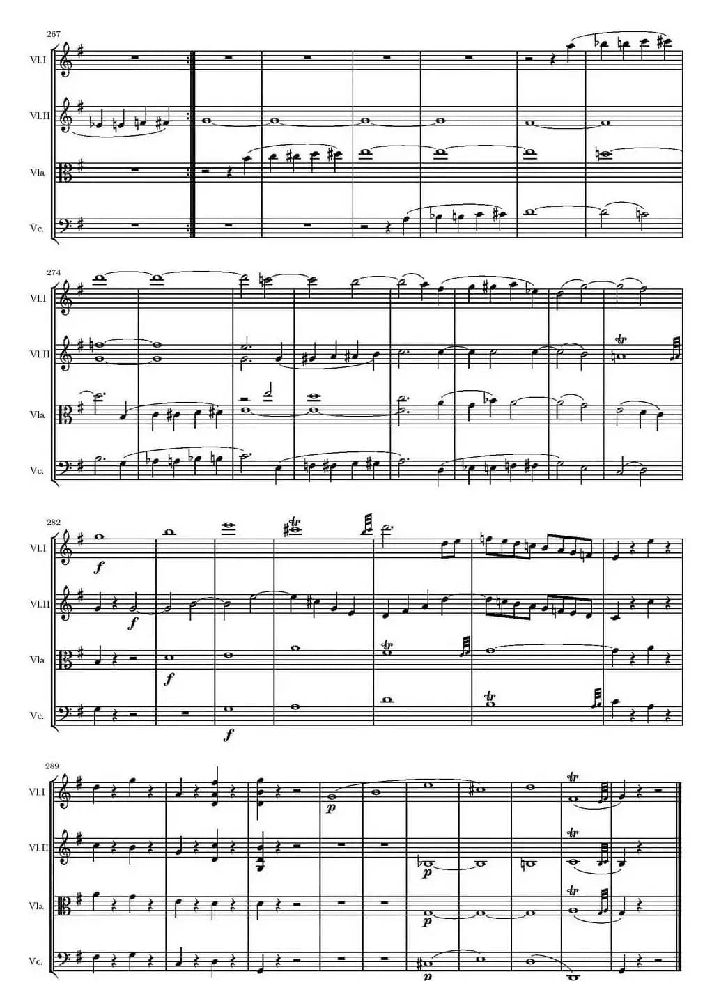 String Quartet KV.387（G大调弦乐四重奏）