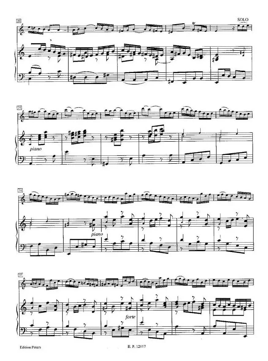 巴赫a小调小提琴协奏曲