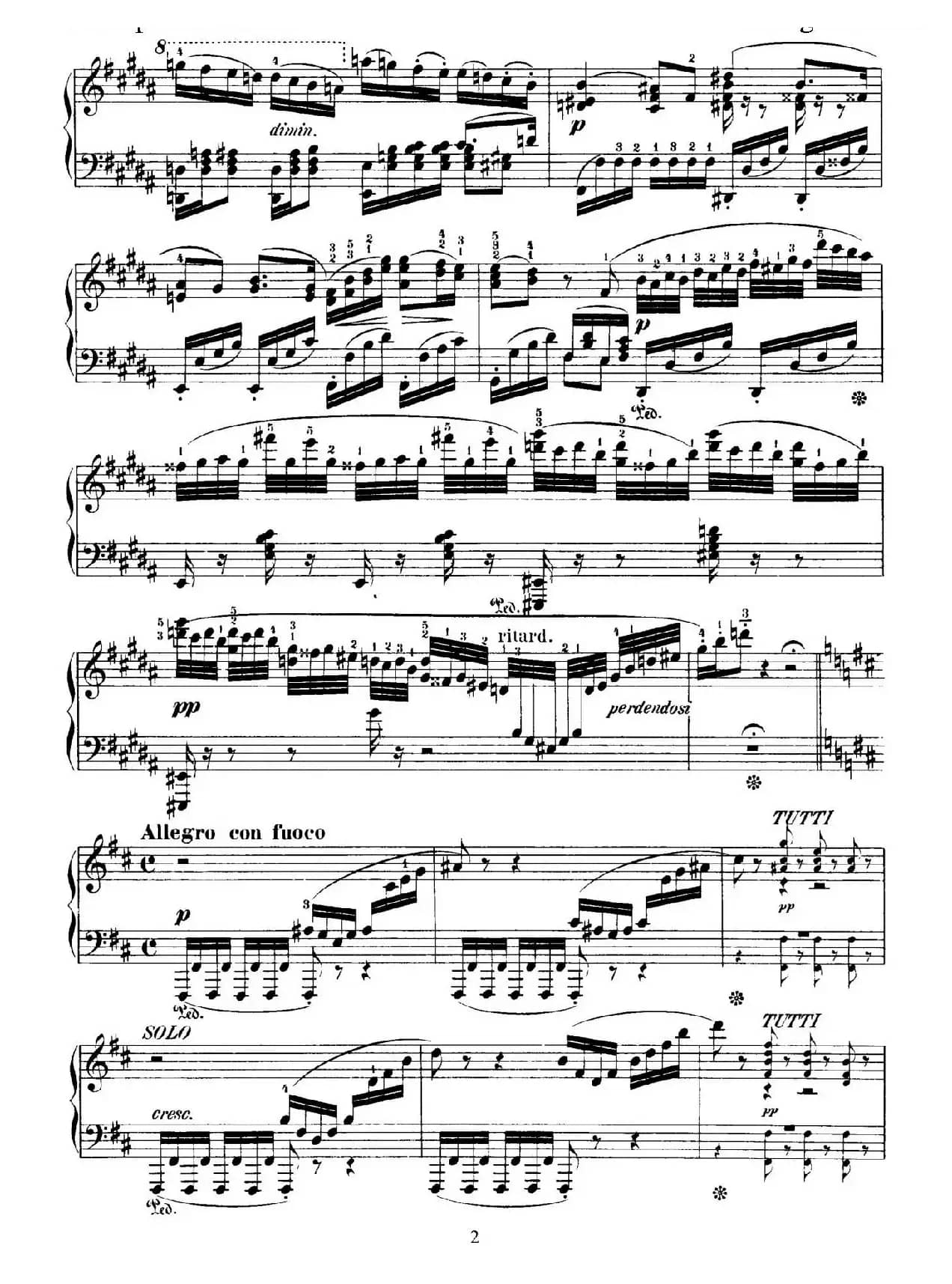 Capriccio Brillante in B Major Op.22（B大调华丽随想曲·钢琴独奏）