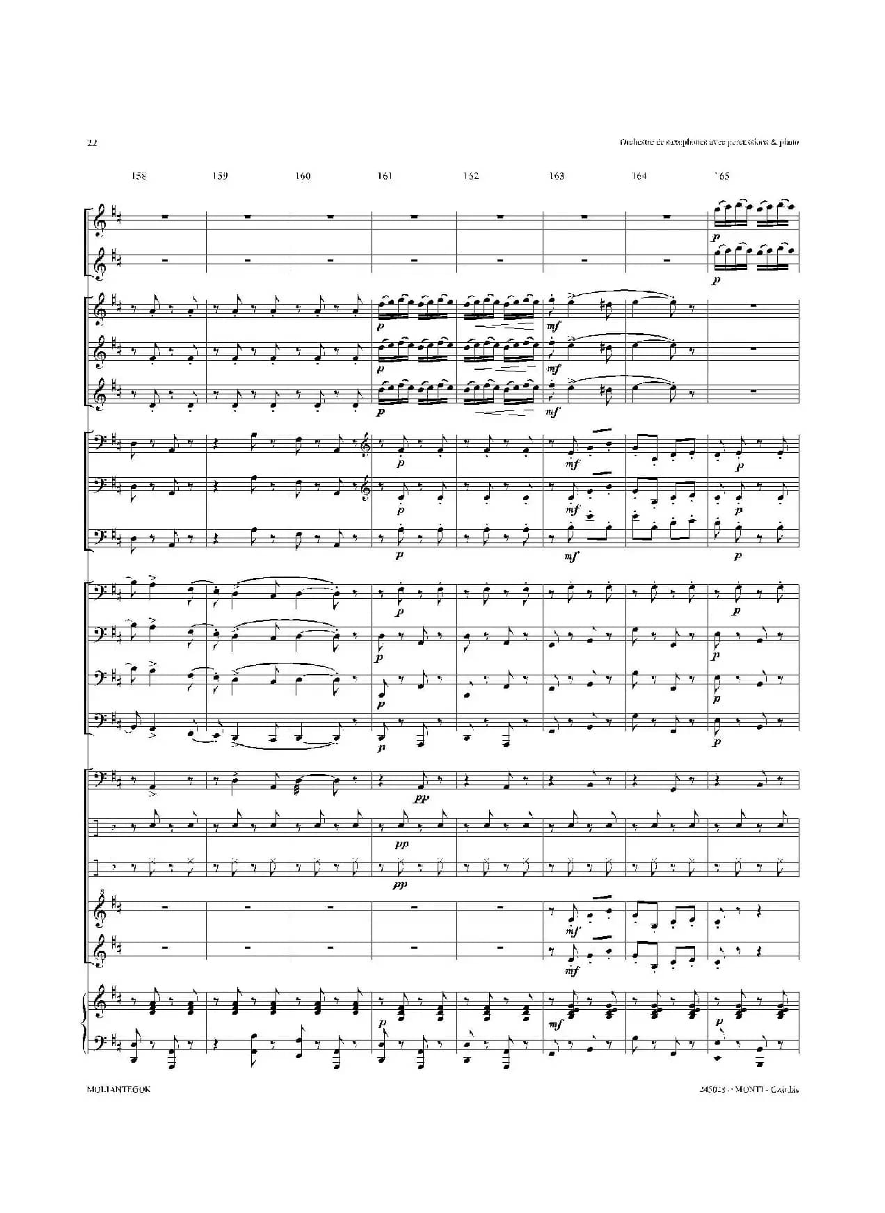 Czardas 查尔达斯（15重奏总谱）