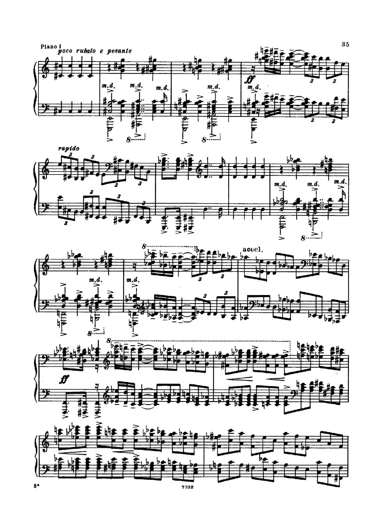 升f小调第一钢琴协奏曲 Op.1（双钢琴版）