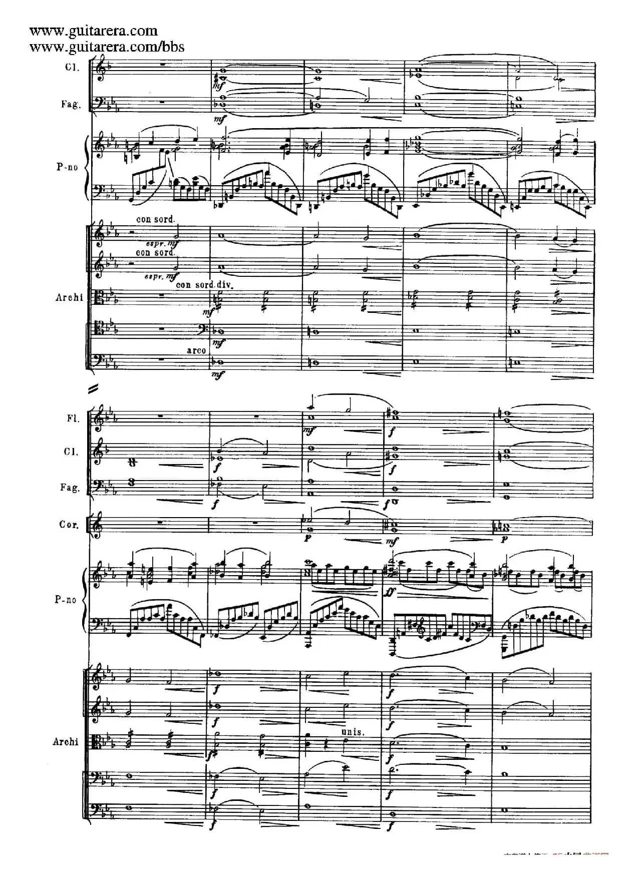 c小调第二钢琴协奏曲 Op.18（第一乐章总谱·P28——36）