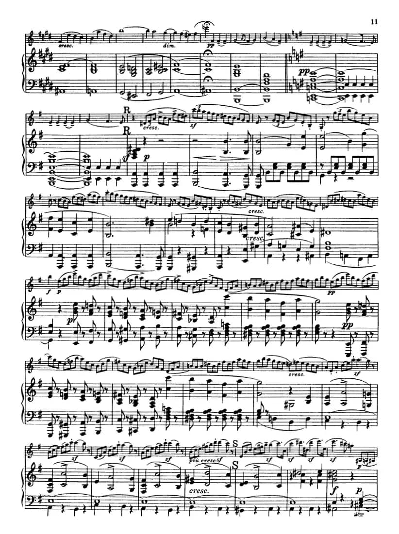 E小调协奏曲（Op.64）（小提琴+钢琴）