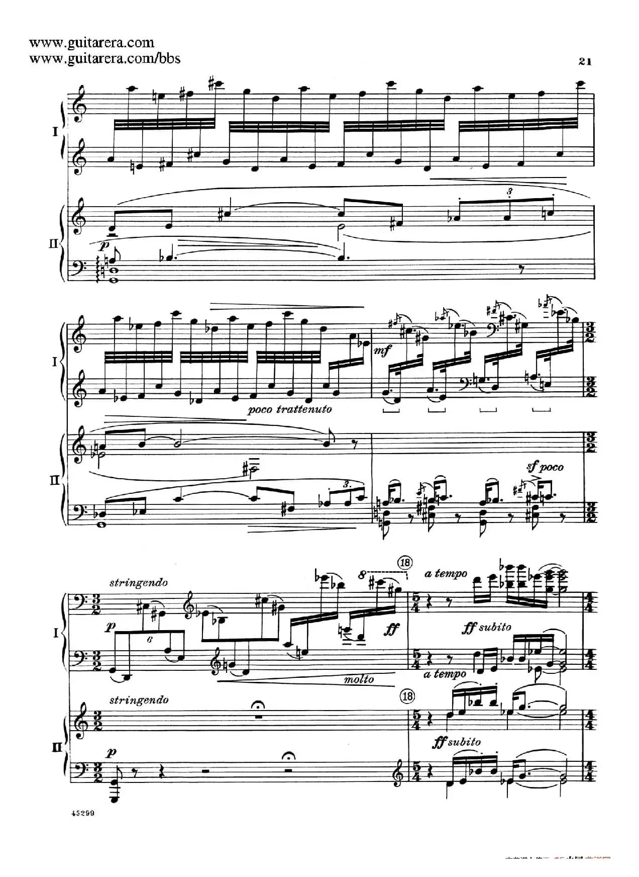 Piano Concerto Op.38（钢琴协奏曲·双钢琴·第一乐章）