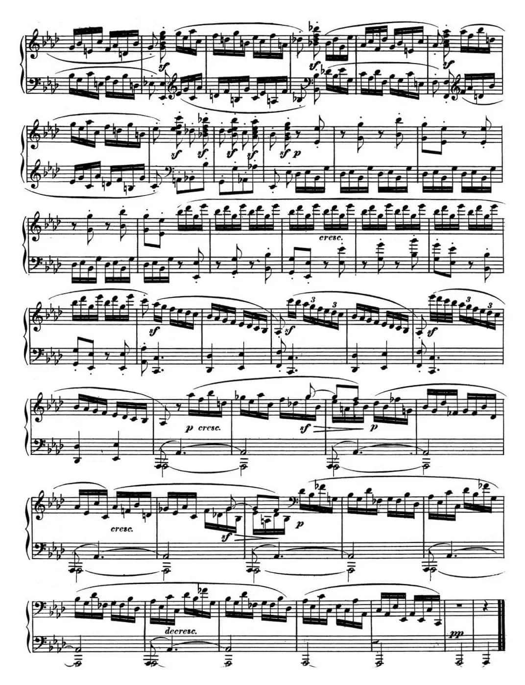 贝多芬钢琴奏鸣曲12 葬礼进行曲 降A大调 Op.26 A-flat major