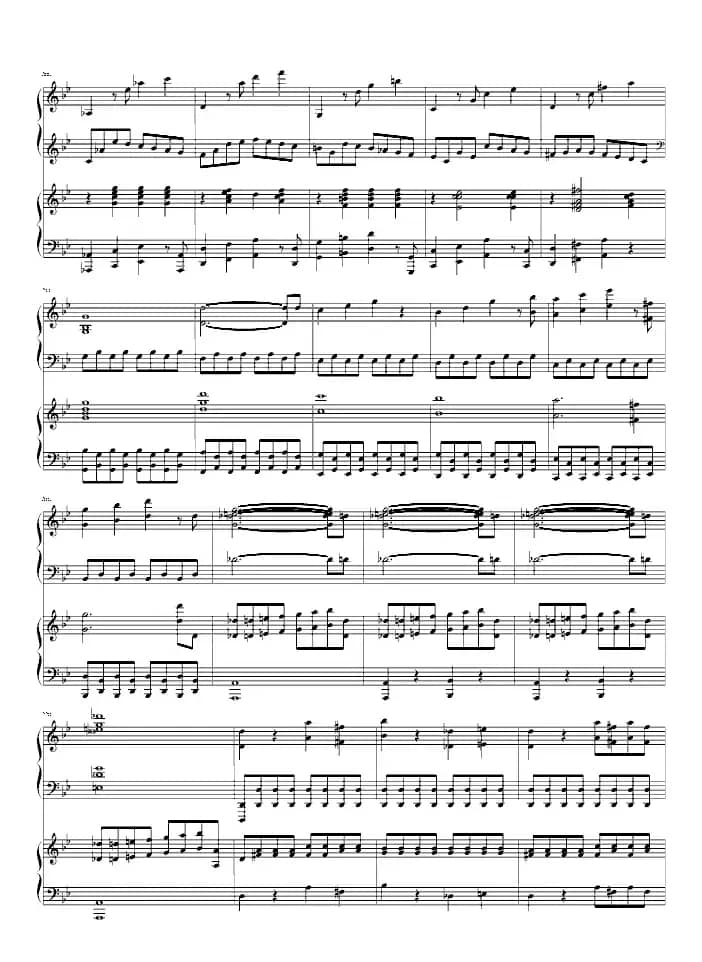 第四十号交响曲第一乐章（双钢琴）