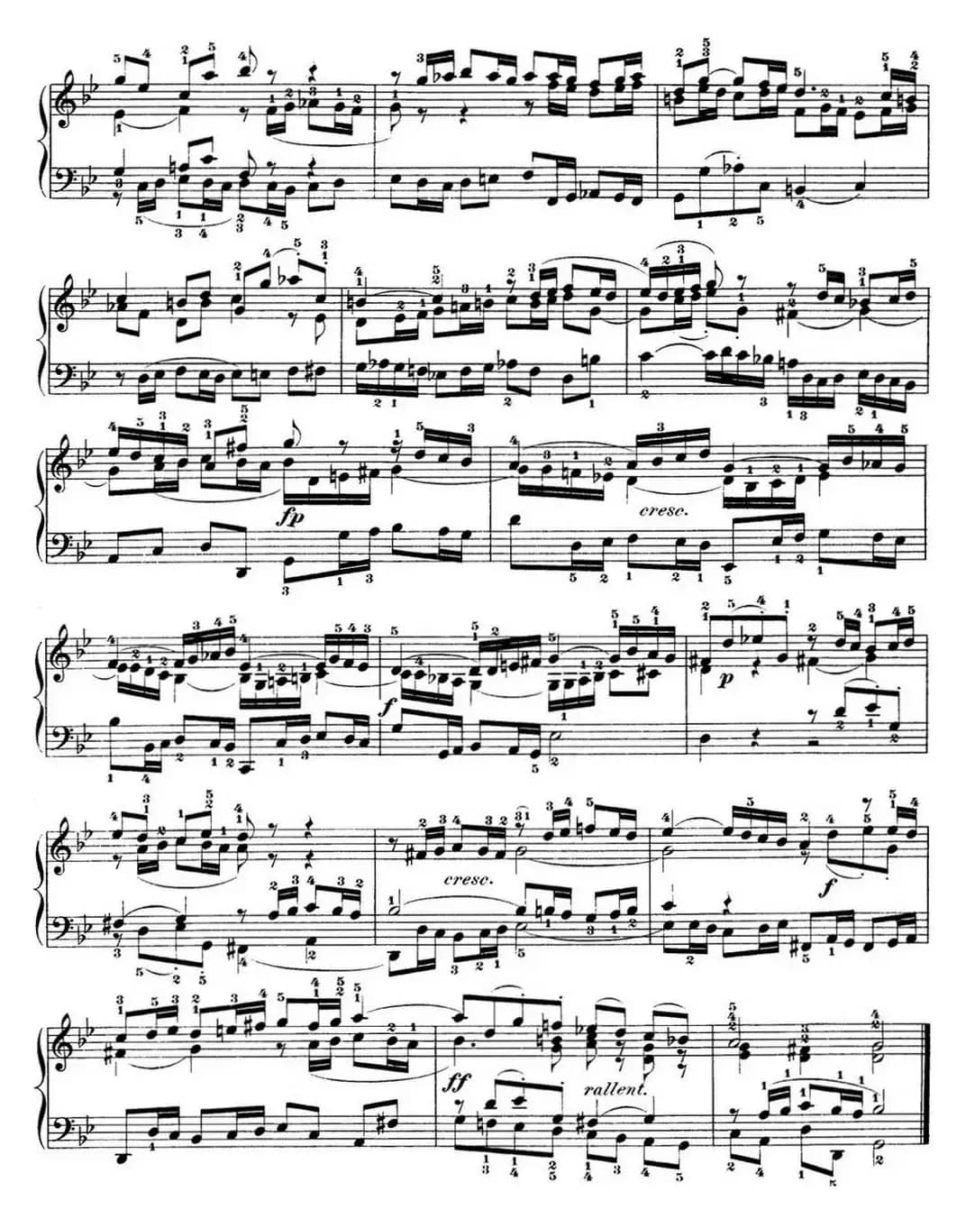 巴赫《平均律钢琴曲集·第一卷》之赋格曲（NO.16）