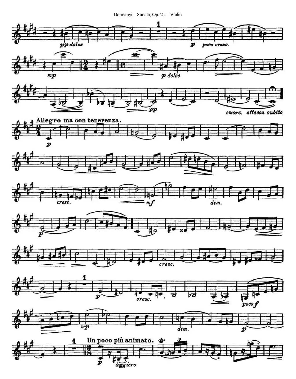 Dohnanyi Sonata Op.21