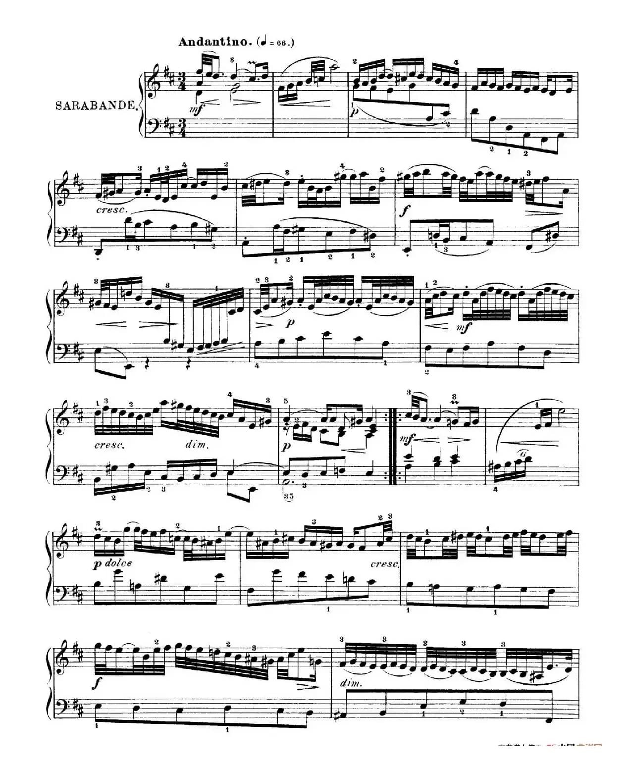 Six Partitas BWV 825-830（6首帕蒂塔·4）