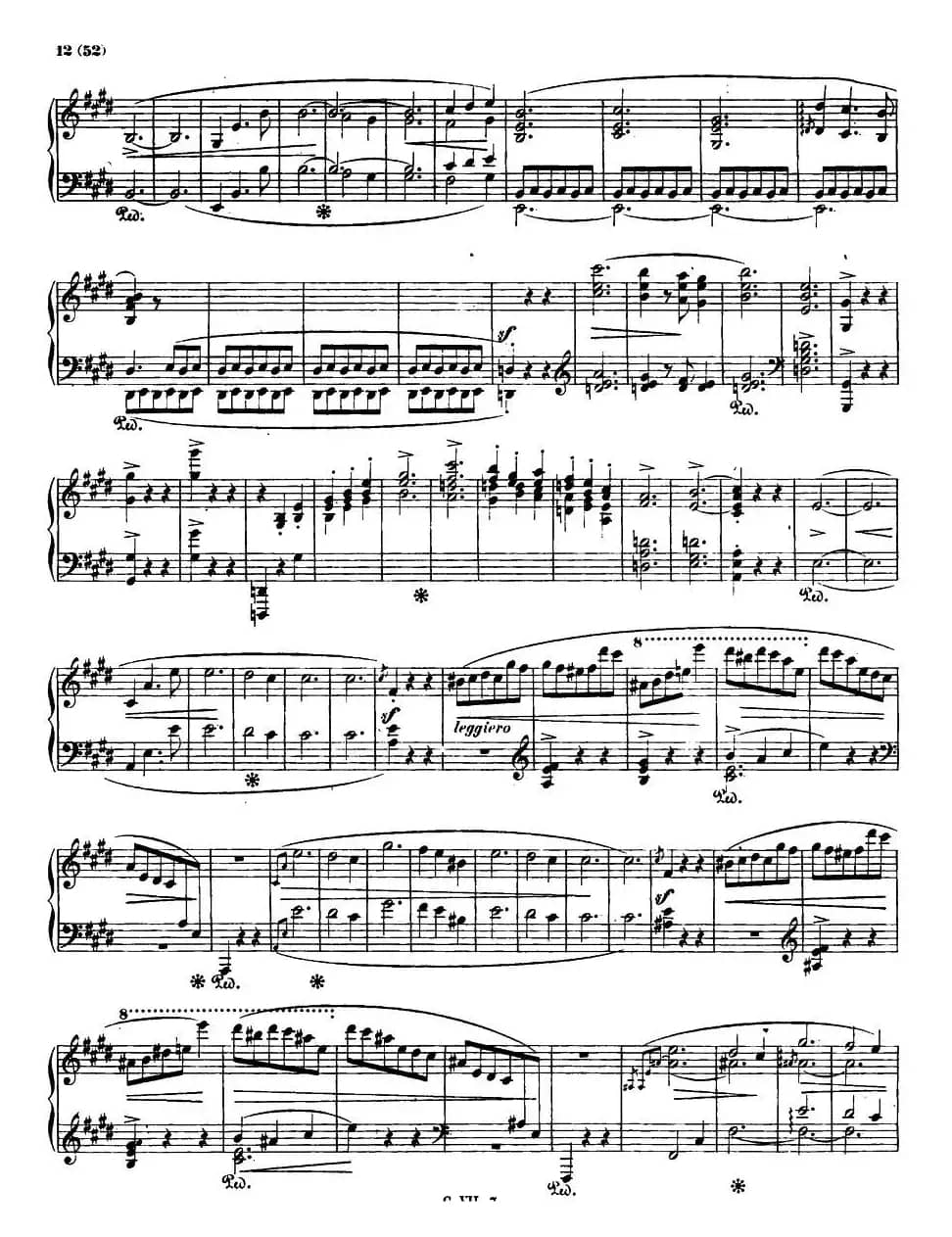 E大调钢琴谐谑曲Op.54(第四号)