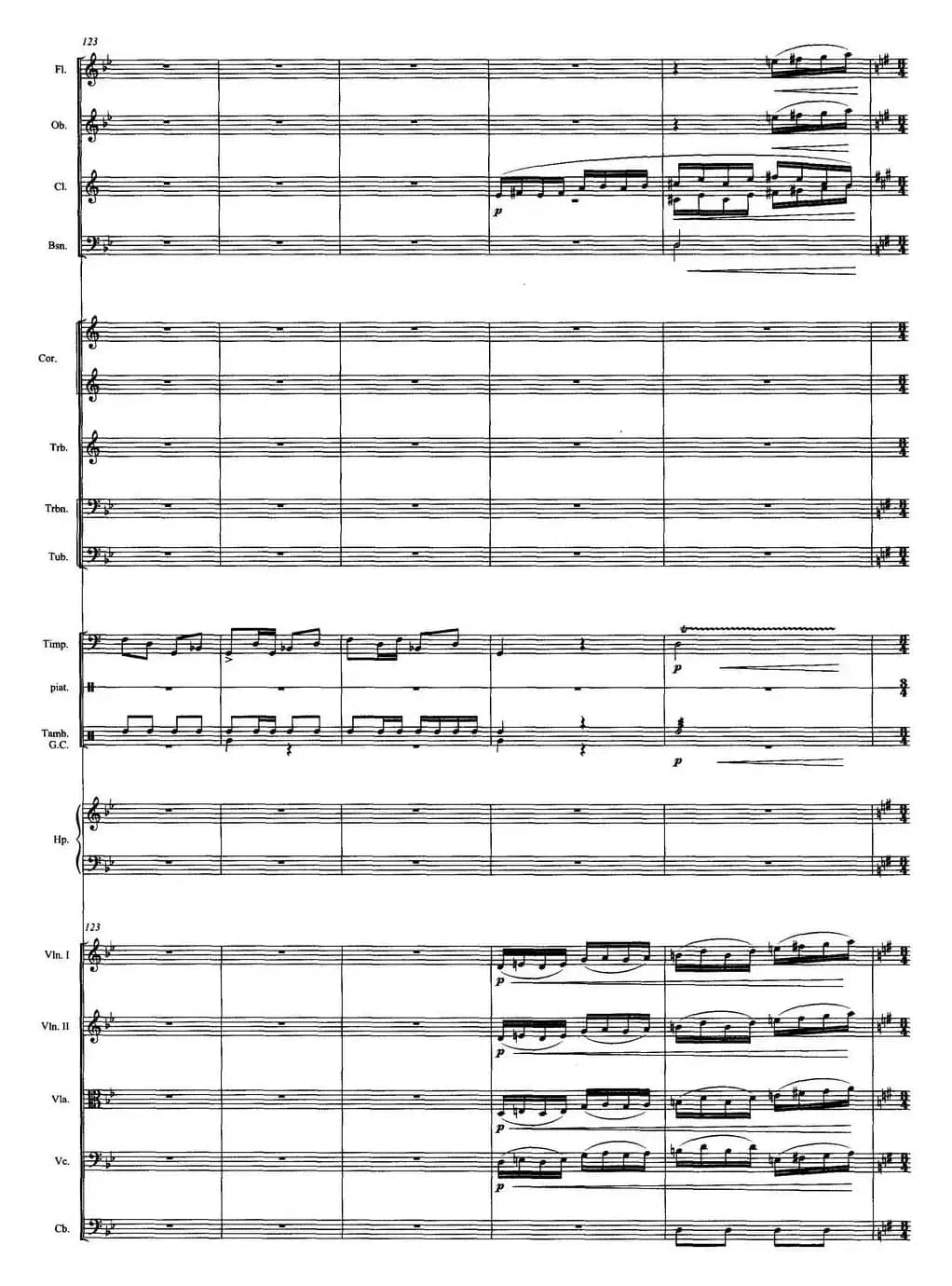 壮美的牧歌（交响音诗、总谱）