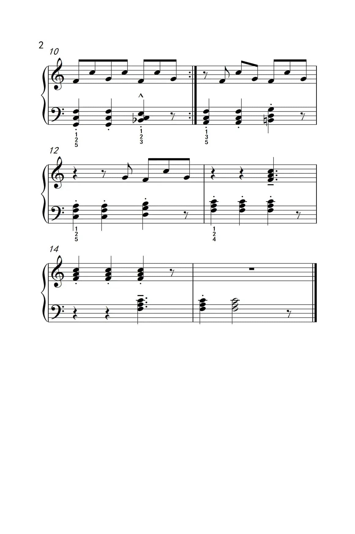 附录：基础练习 33（巴托克 小宇宙 钢琴教程 4）