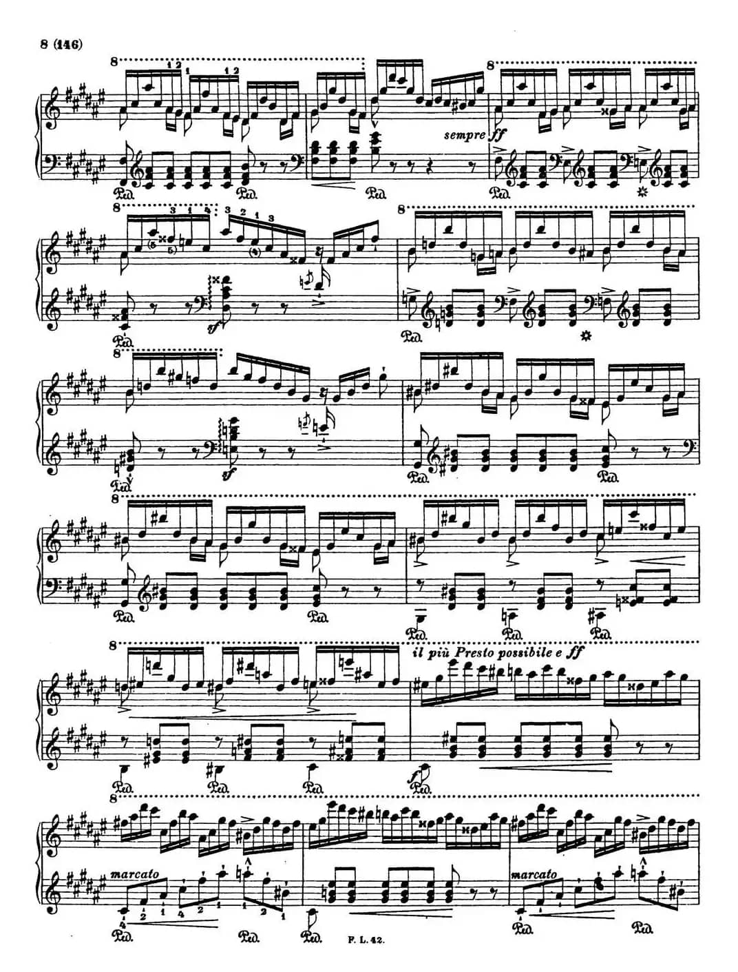 李斯特音乐会练习曲 S145（1 S145 森林的呼啸 Waldesrauschen）