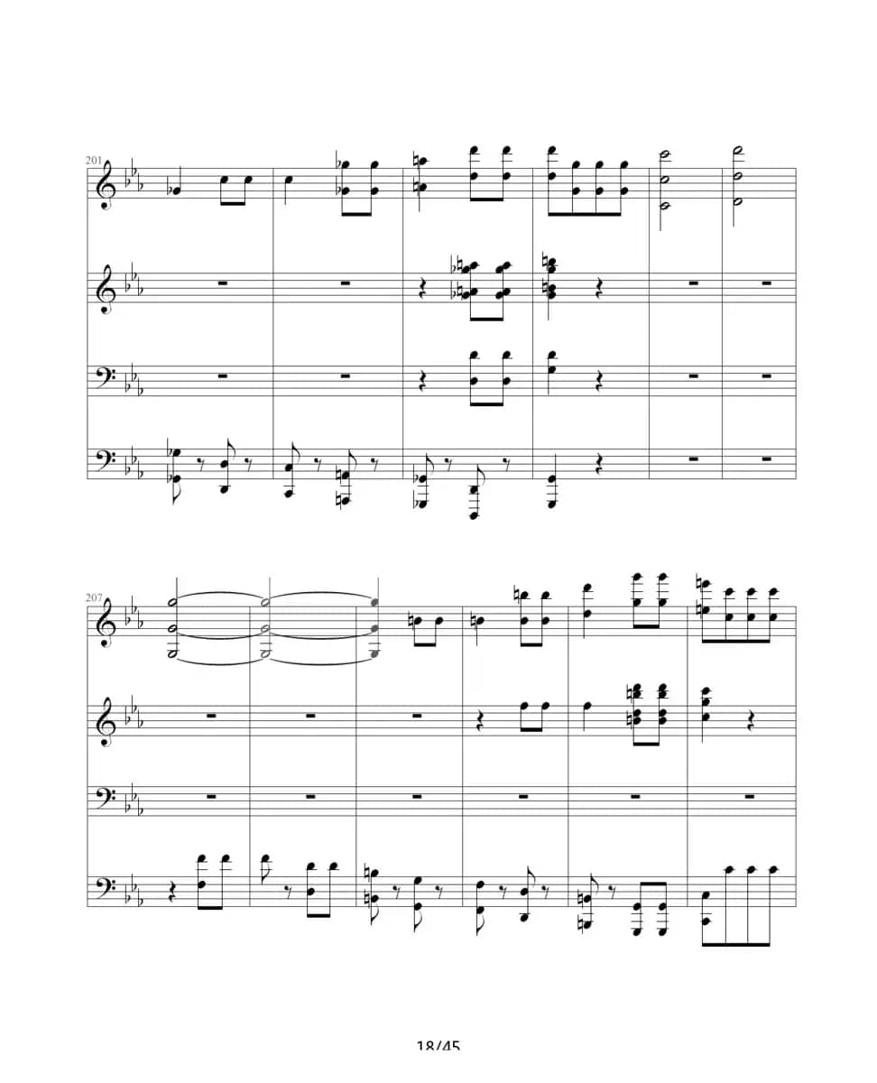 命运交响曲（四手联弹）