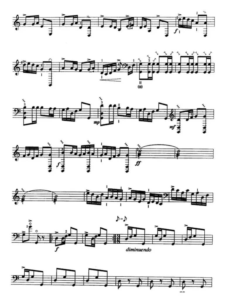 边陲风情（三弦、五线谱）