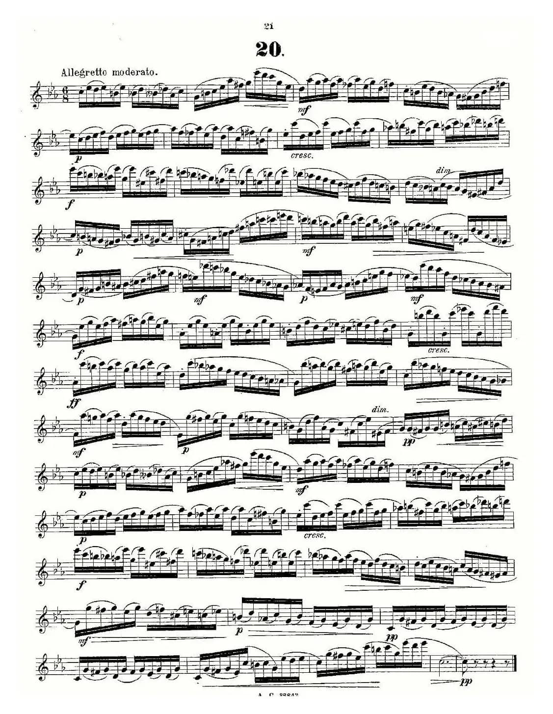 24首长笛练习曲 Op.21 之13—24