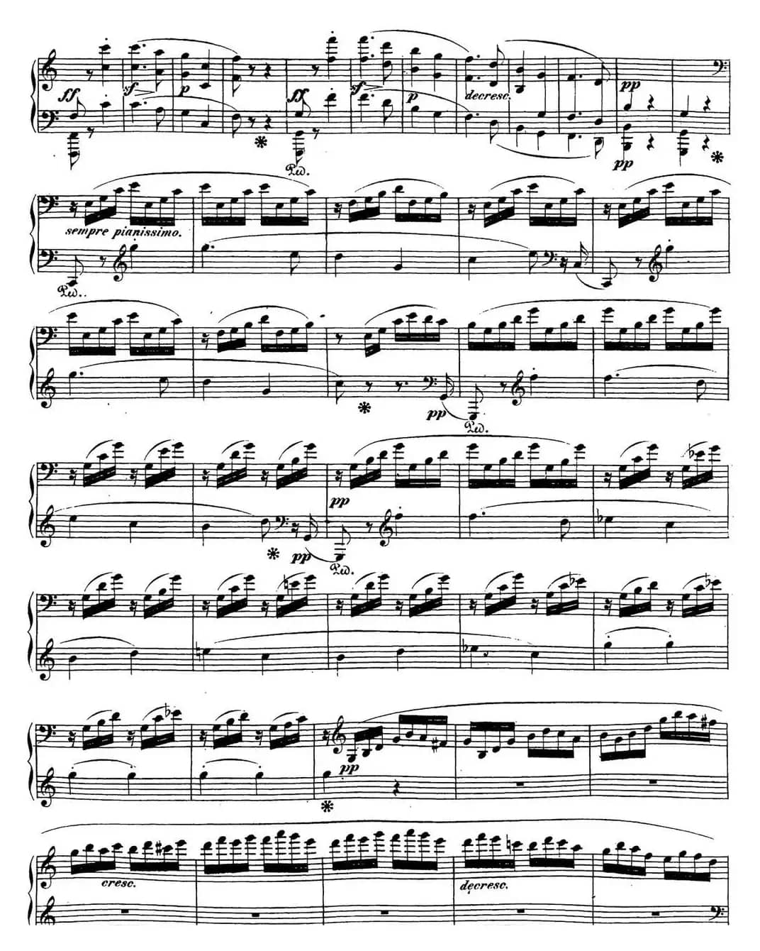 贝多芬钢琴奏鸣曲21 黎明（华尔斯坦） C大调 Op.53 C major